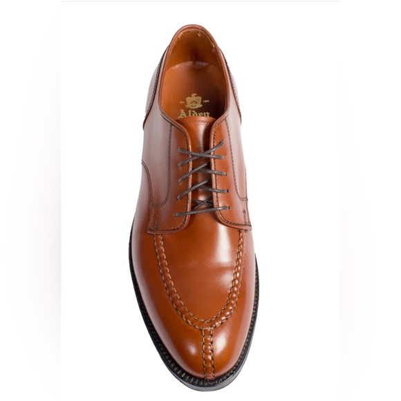 Alden Tan Leather Men\'s Oxfords main image 6